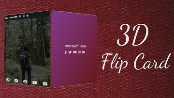 3D Flip Card Effect On Hover Using Only HTML & CSS
