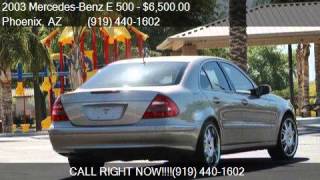 2003 Mercedes-Benz E 500 for sale in Phoenix, AZ 85033 at C