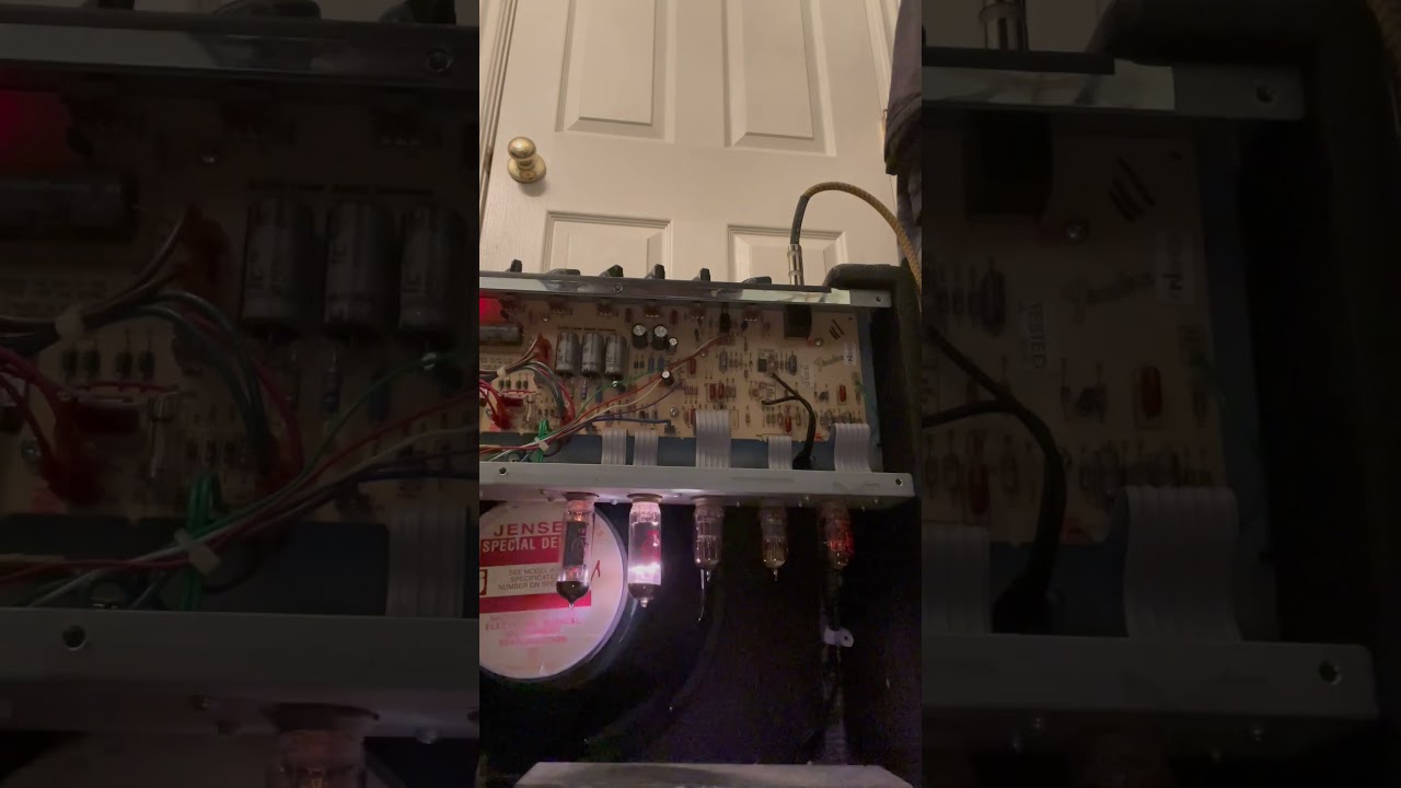 Broken Fender Blues Junior tube amp. Tube frying! How do I fix this?