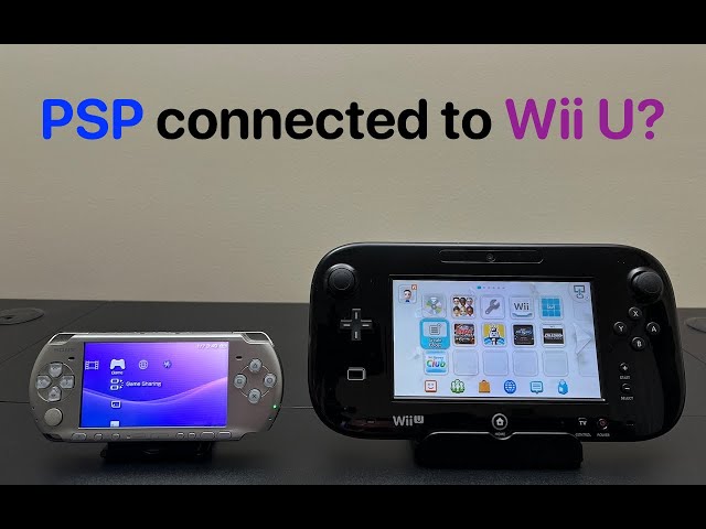 What happens when you connect a PSP to the Wii U? - YouTube