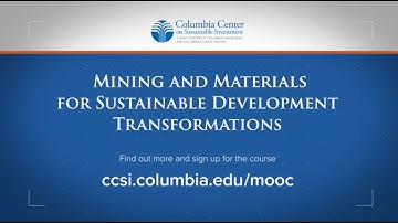 Trailer: Massive Open Online Course - Mining & Materials for Sustainable Development Transformations