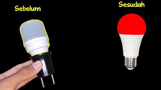 Ide kreatif cara merubah lampu led warna putih menjadi warna merah