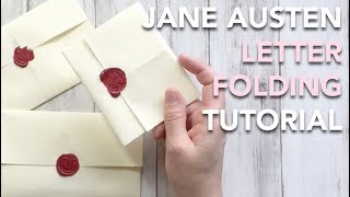 HOW TO fold a Regency Letter  Jane Austen style! | TUTORIAL