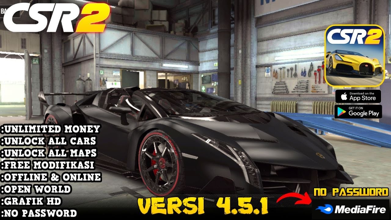 Csr Racing 2 Mod Apk Update Versi 4.5.1 Terbaru 2023 Unlimited Money &  Unlock All Cars - Youtube