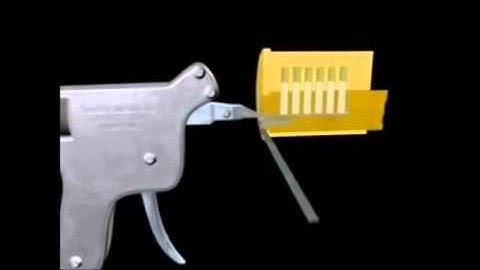 How does a professional lock pick gun work