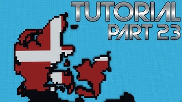 Denmark - World Flag Map Tutorial [Part 23] [Minecraft]