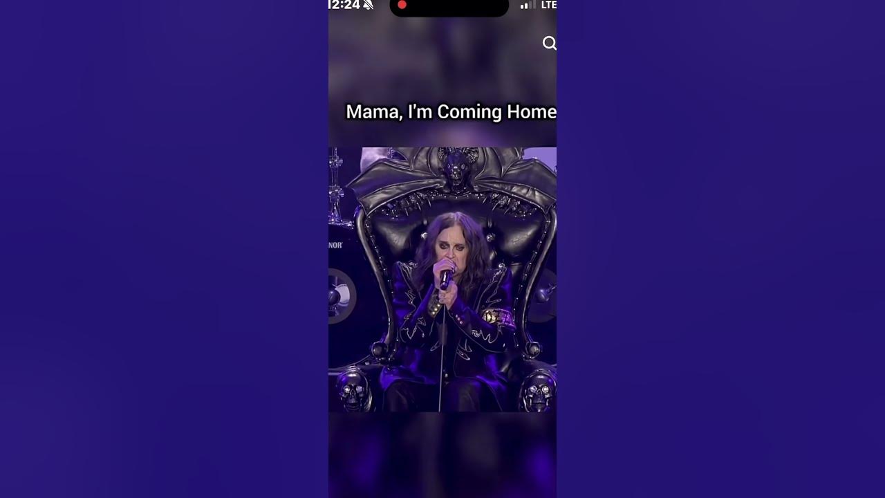 Ozzy Osbornes last “Mama I’m coming home” 🥲 WOW 👌#princeofdarkness