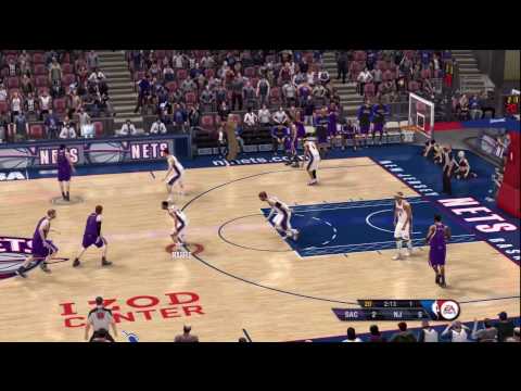 NBA Live 10 (Xbox 360) Gameplay: Sacramento Kings vs. New Jersey Nets
