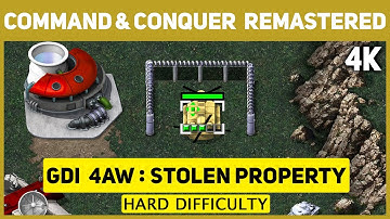 Command & Conquer Remastered 4K - GDI Mission 4 A W - Stolen Property - Poland - Hard Difficulty
