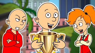 Caillou Wins The School Parkour Tournamentungroundedevil Caillou Gets Arrested