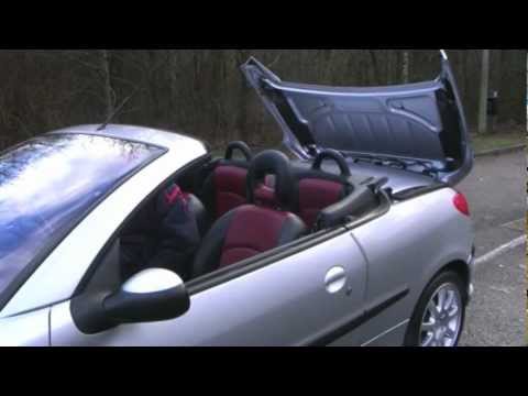 Toit escamotable 206cc YouTube