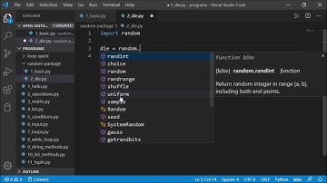 2. Randomly Roll a Dice Game- Python tutorials