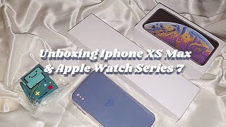 Unboxing Iphone XS Max, Apple Watch Series 7 + Accessories