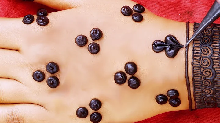 DOT TRICK -Very beautiful stylish mehndi design with  | easy arabic mehndi | mehndi ka design|mehndi