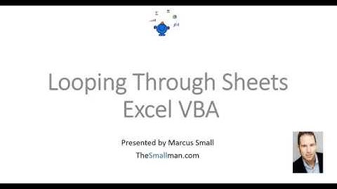 Looping Through Worksheets with VBA