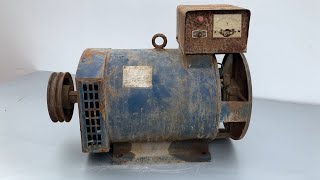 Restoration Old Rusty 220v Generator // Repair And Reuse Rusty Generators
