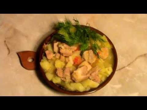 Видео рецепт Картошка со свининой и помидорами