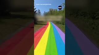 World's longest Rainbow Road in Toronto