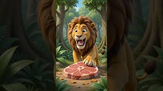 ಸೋಮಾರಿ ಸಿಂಹ 🦁#kids #cartoon #storytimeforkids #kannadastories #ai #children #bedtimestories