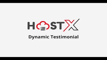 How to Add Dynamic testimonials in HostX?