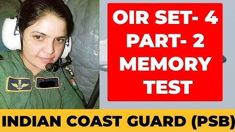 PSB OIR SET-4 Part- 2 INDIAN COAST GUARD 2022 New Pattern