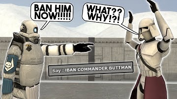 Using My Admin Powers To BAN Players - Gmod Star Wars RP Admin Trolling