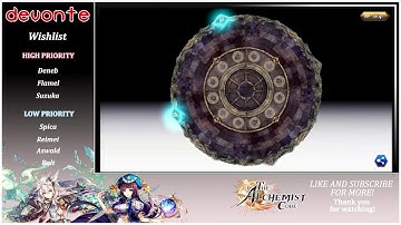 Summon - Gears + Deneb | Flamel  - 2 Steps + 5 x 5 Star Tickets - Alchemist Code Global