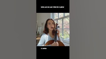 When you use your cello as a guitar