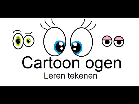 cartoon ogen tekenen