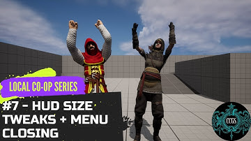 Unreal Engine 5 Split Screen Survival Series #7 Widget Tweaking #unrealengine #ue5