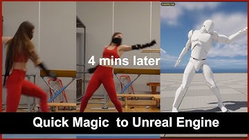 QuickMagic Mark less Mocap to  Unreal engine Featuring SofiaStunts