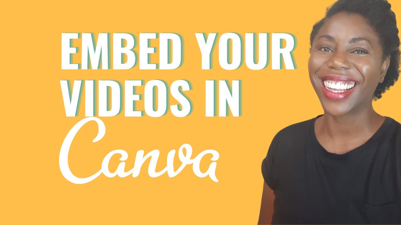 embed youtube video canva presentation