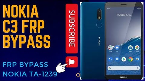 nokia c3 ta-1239 frp bypass || nokia Gmail id open without computer || nokia frp remove