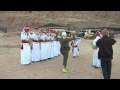 Bedouin musicians welcome travelers to Jordan's Wadi Rum Valley for barbecue dinner