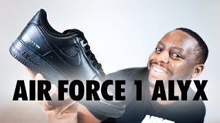 Nike Air Force 1 Low ALYX Black On Foot Sneaker Review QuickSchopes 625 Schopes FJ4908 001