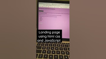 Landing page using Html css and JavaScript #coding #youtubeshorts #shorts