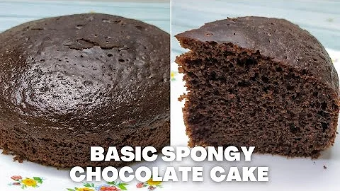 Moist Basic Chocolate Cake Without Oven | Easy Bas...