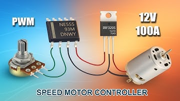 NE555+MOSFET = Perfect Speed DC Motor Controller |PWM Made Easy