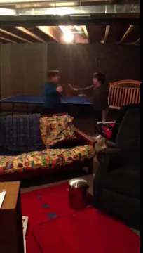 Round 2, intense ping pong match