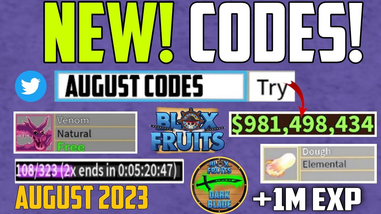 All New Blox Fruits Codes - Roblox Blox Fruits Codes In August 2023 - Blox  Fruits Codes 2x Exp 2023 