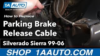 How To Replace Parking Brake Release Handle 99-06 GMC Sierra