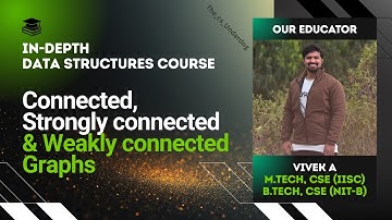 Connected, Strongly Connected & Weakly Connected Graph| Data Structures Lecture 58 | The cs Underdog
