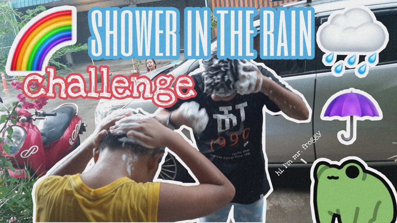 showering in the rain🌧 YouTube