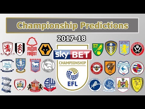 EFL Championship League Table Predictions 2017/18 With Special Guest  TheShmoo888 