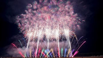 [HDR] にし阿波の花火 2025 協賛スターマイン「『彩の壁』一即一切、一切即一」 マルゴー ♪Flowerwall / 米津玄師