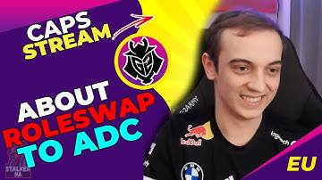 G2 Caps About His  ROLESWAP to ADC 🤔