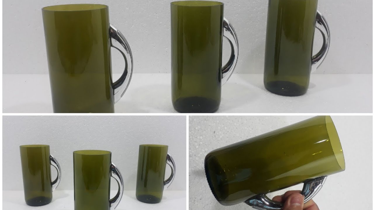 ✋PARE E VEJA: O JEITO MAIS FÁCIL DE COLOCAR ALÇAS E FAZER COPOS COM GARRAFAS DE VINHO.