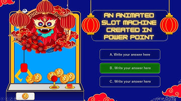 AMAZING ANIMATED SLOT MACHINE  |  Created Game In PowerPoint