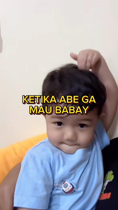 ABE GAK MAU BABAY 😭 MENJERIT JERIT 😭 #abecekut #abevlogs #lucuabis #bayilucugemes #bayi ##babyboy