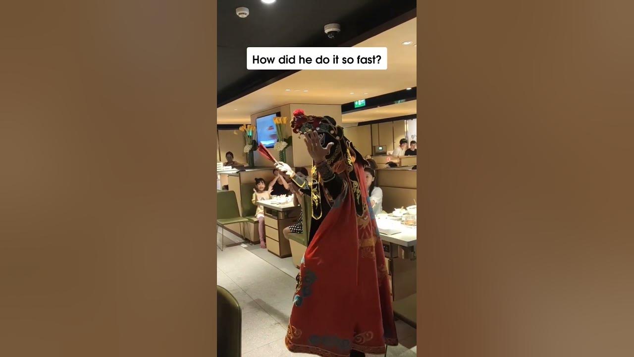 Ho he do it so fast? This is real art from China, dancing with masks #mask #china #asia